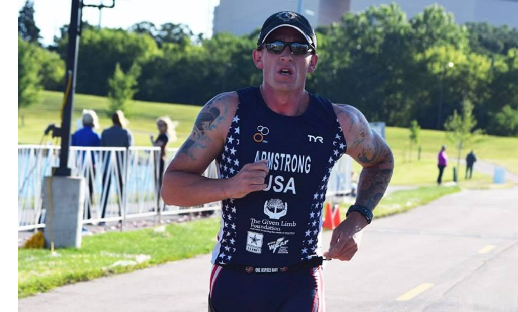 Allan Armstrong is an amputee, national champion paratriathlete and Paralympic hopeful.