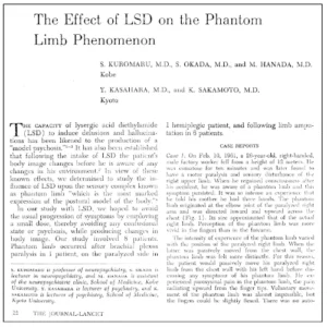 Can LSD Cure Phantom Limb Pain for Amputees?